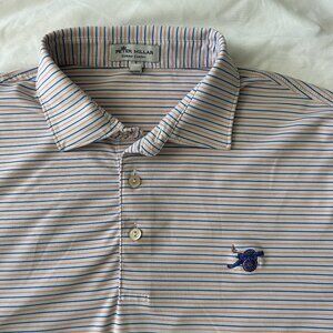 Peter Millar Summer Comfort Striped Golf Polo Men's Large